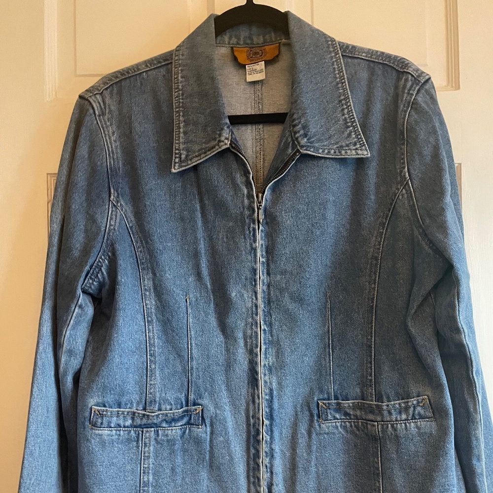 Denim jacket by Baccini, size large